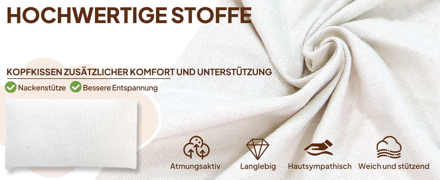 Гніздо-гамак Chihee з бавовни, 300x150 см, для кемпінгу, до 300 кг, з подушкою та стропами