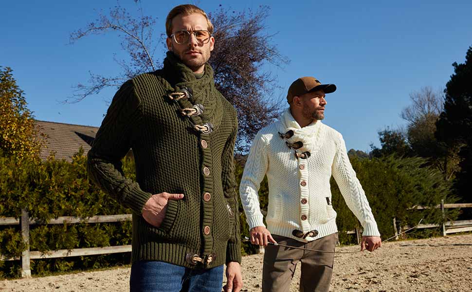 Чоловічий кардиган Leif Nelson з ґудзиками, Regular Fit, білий, з довгим рукавом