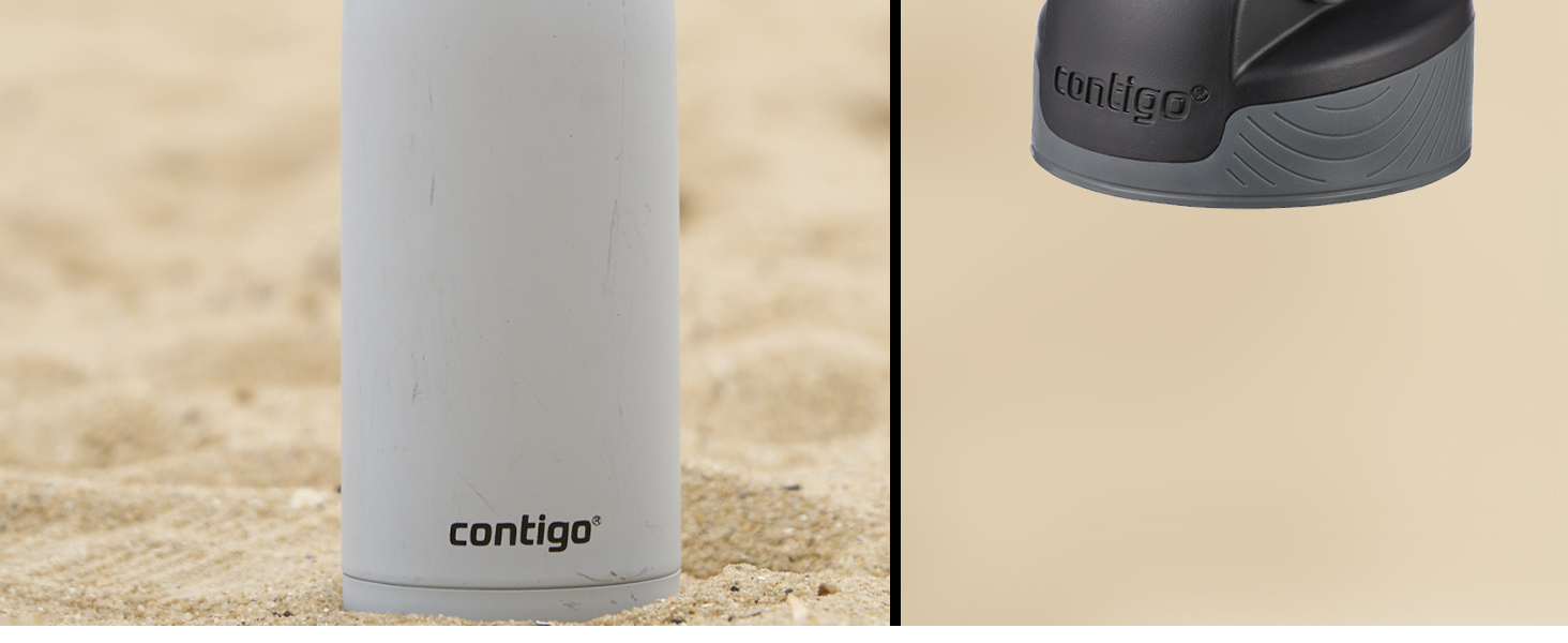 Термобутилка Contigo Autoseal Chill, 720 мл, чорна, нержавіюча сталь, ізольована, для води, BPA-free, до 28 годин холоду, герметична