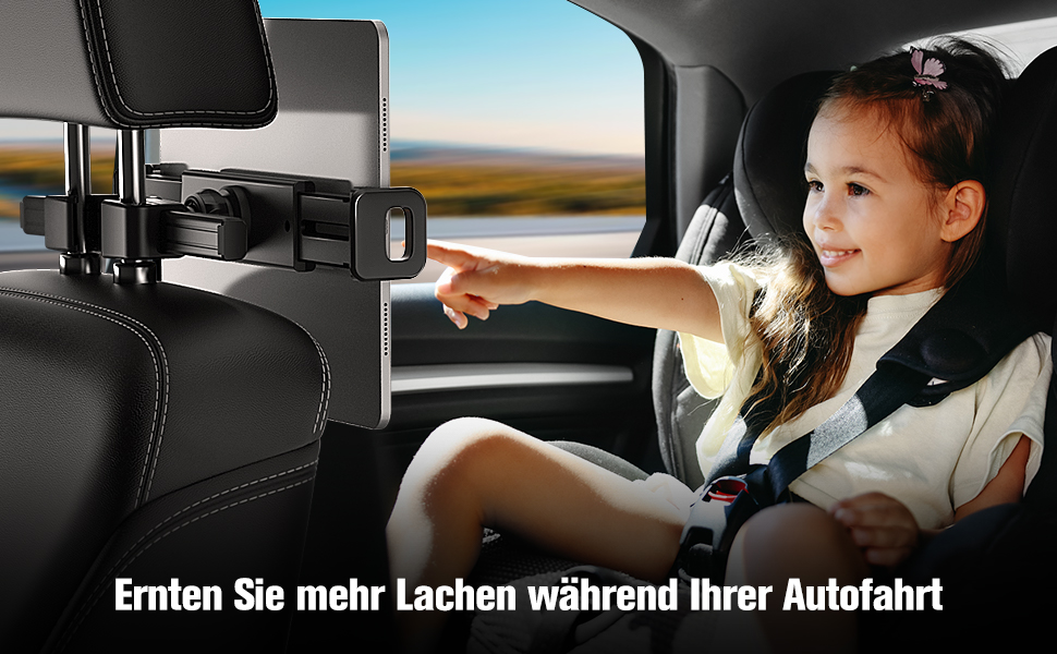 Тримач для планшету в авто MoKo, регульований, універсальний, для iPad, Galaxy Tab, iPhone, сірий