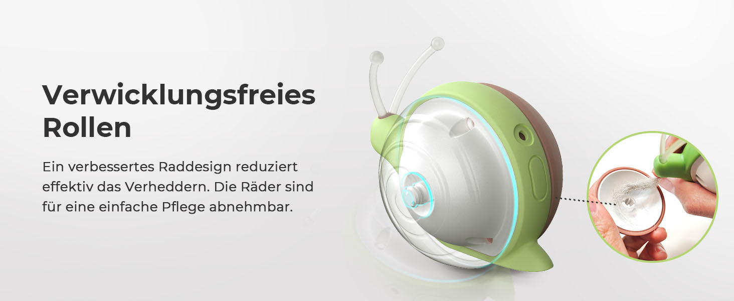 Інтерактивна іграшка для котів з LED підсвіткою Wicked Snail, електрична, рухома, акумуляторна, подарунок для кошенят, коричнева