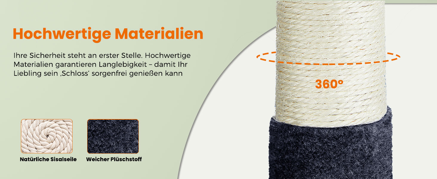 Дряпальня для котів великих порід, 60 см, сірий, з платформою, сизаль, пандус, будиночок, м'ячики, щітка