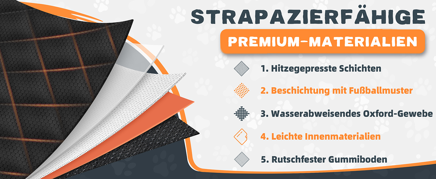 Захист для багажника автомобіля від собак: борти та захист від порогу - універсальний килимок для багажника, водонепроникний та стійкий до подряпин. Підходить для авто, універсалів, SUV (чорний, преміум)