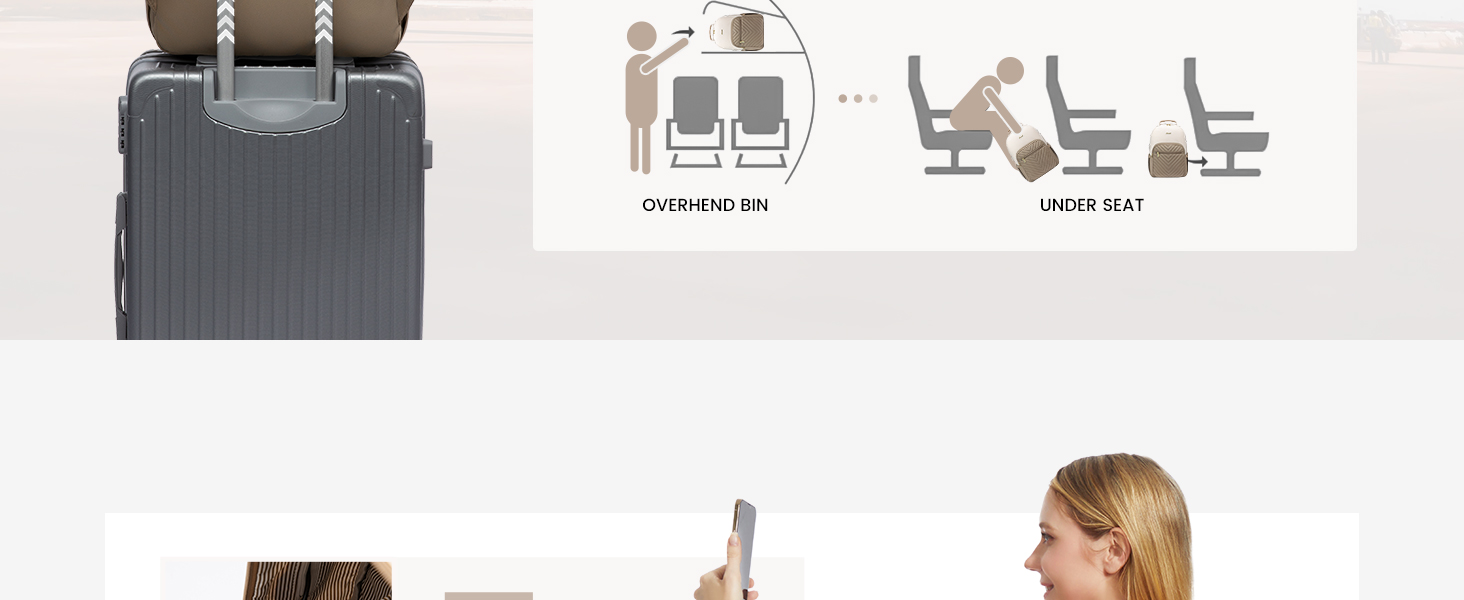 LOVEVOOK Рюкзак для ноутбука, жіночий, 17 дюймів, шкільний, для підлітків, водонепроникний, з USB-портом, для подорожей, університету, бізнесу, бежевий хакі