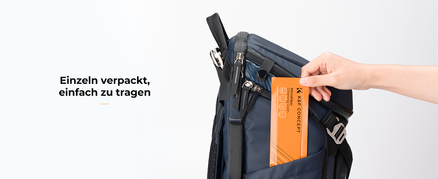 Набір мікрофібрових серветок K&F CONCEPT (6 шт., 15*15 см) для чищення камери, об'єктивів, екранів та смартфонів