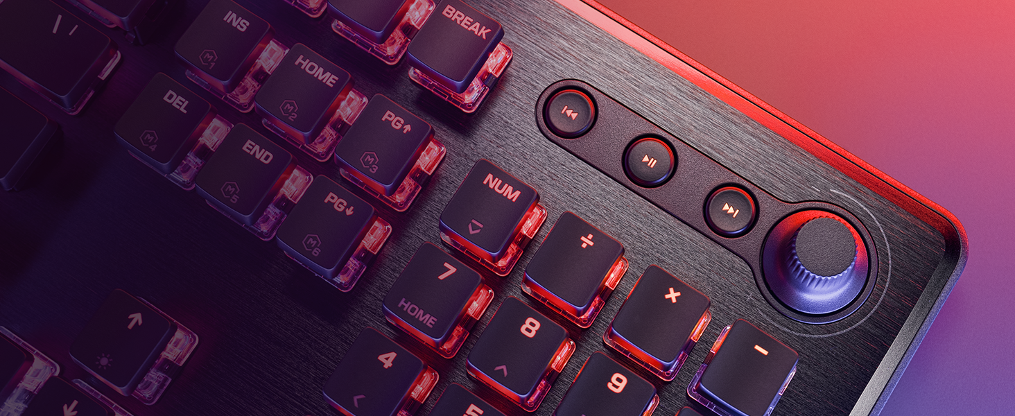 Turtle Beach Vulcan II – Механічна ігрова клавіатура для ПК, перемикачі Tactile Titan II, підсвічування клавіш, знімна підставка для зап'ястя, DE розкладка