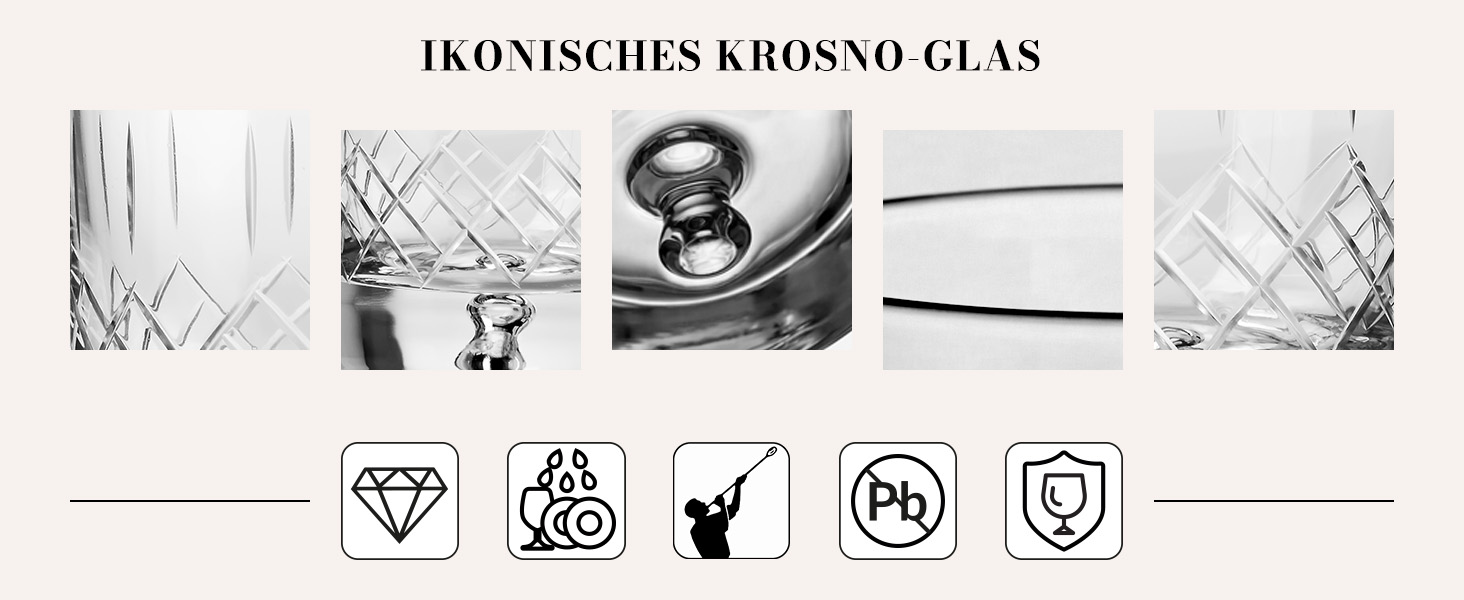 Келихи для віскі KROSNO Saga Kristall 250 мл, набір 4 шт., зрізані вручну, для бурбону, скотчу та коктейлів, прозорі