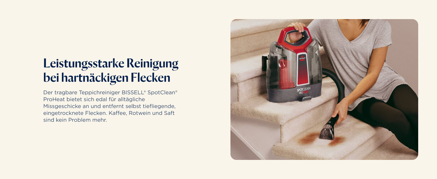 BISSELL SpotClean ProHeat: Професійний мийкий пилосос для килимів та оббивки з HeatWave технологією