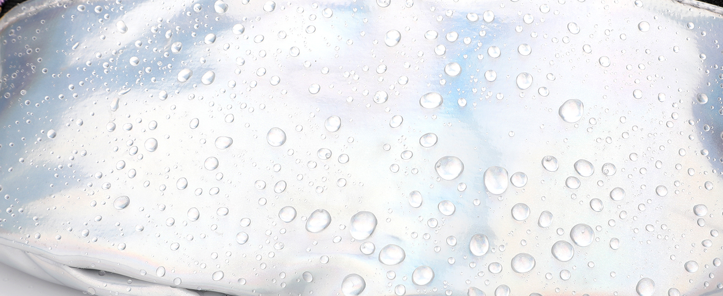 Чоловіча/Жіноча поясна сумка-бананка, водонепроникна, з відділеннями на блискавці, регульований ремінь, срібна