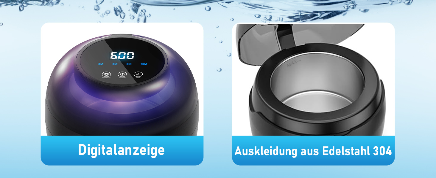 Ультразвуковий очищувач для стоматології 50kHz, 250мл з УФ-лампою (6 ламп) для брекетів, кап, ретейнерів, зубних протезів, елайнерів та ювелірних виробів, чорний