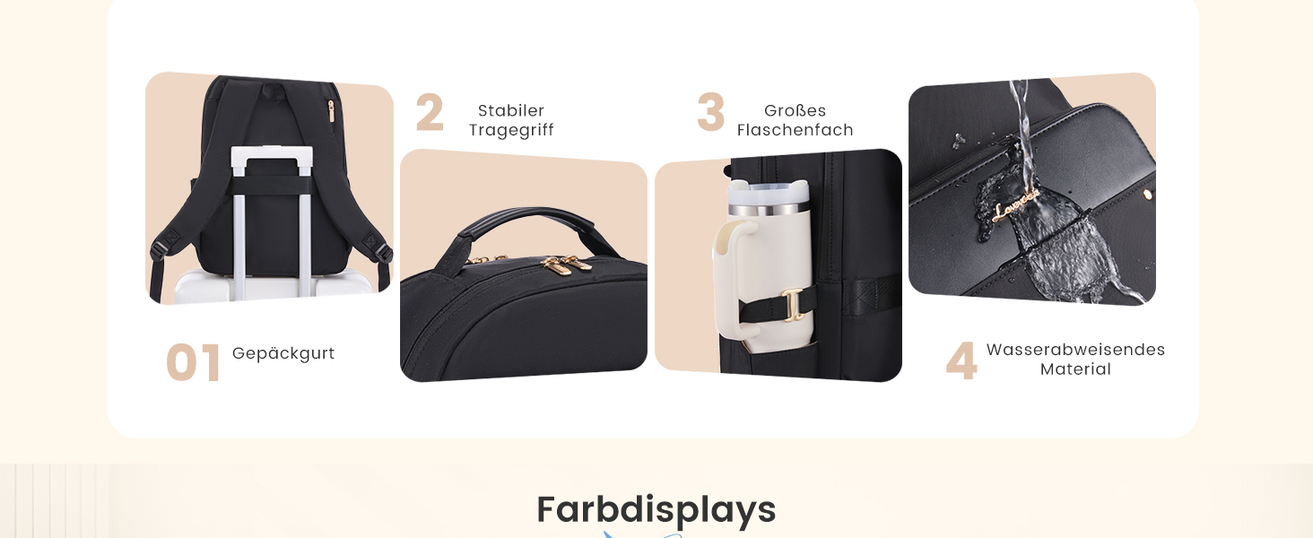 Рюкзак для ноутбука LOVEVOOK, 15.6 дюймів, чорний: водонепроникний, для роботи, навчання, подорожей