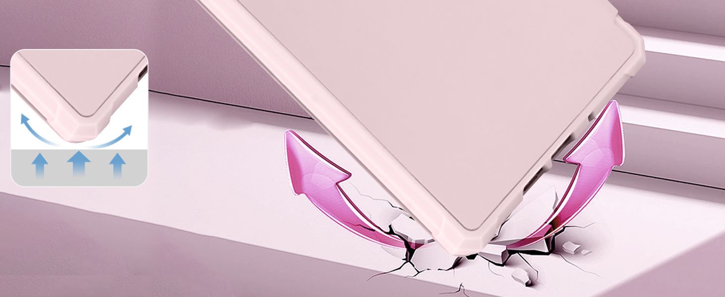 Чохол для Kindle (11-ге покоління) 2024/2022, автоматичне вмикання/вимикання, рожевий