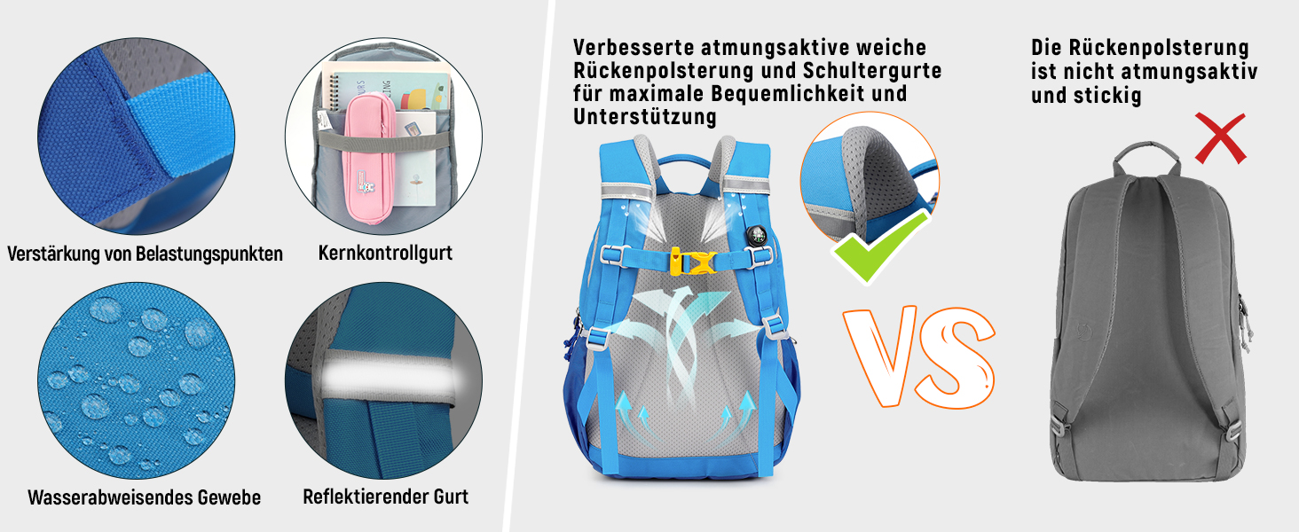 Дитячий рюкзак SKYSPER 10L для хлопчиків та дівчаток, рожевий, з нагрудним ременем