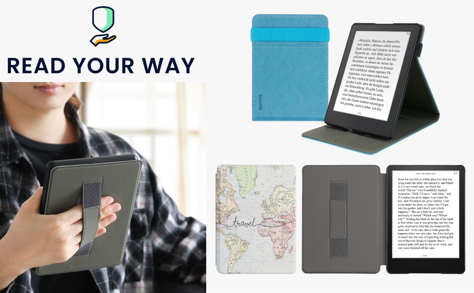 Чохол kwmobile для Tolino Vision 1/2/3/4 HD: чохол з екошкіри з дизайном