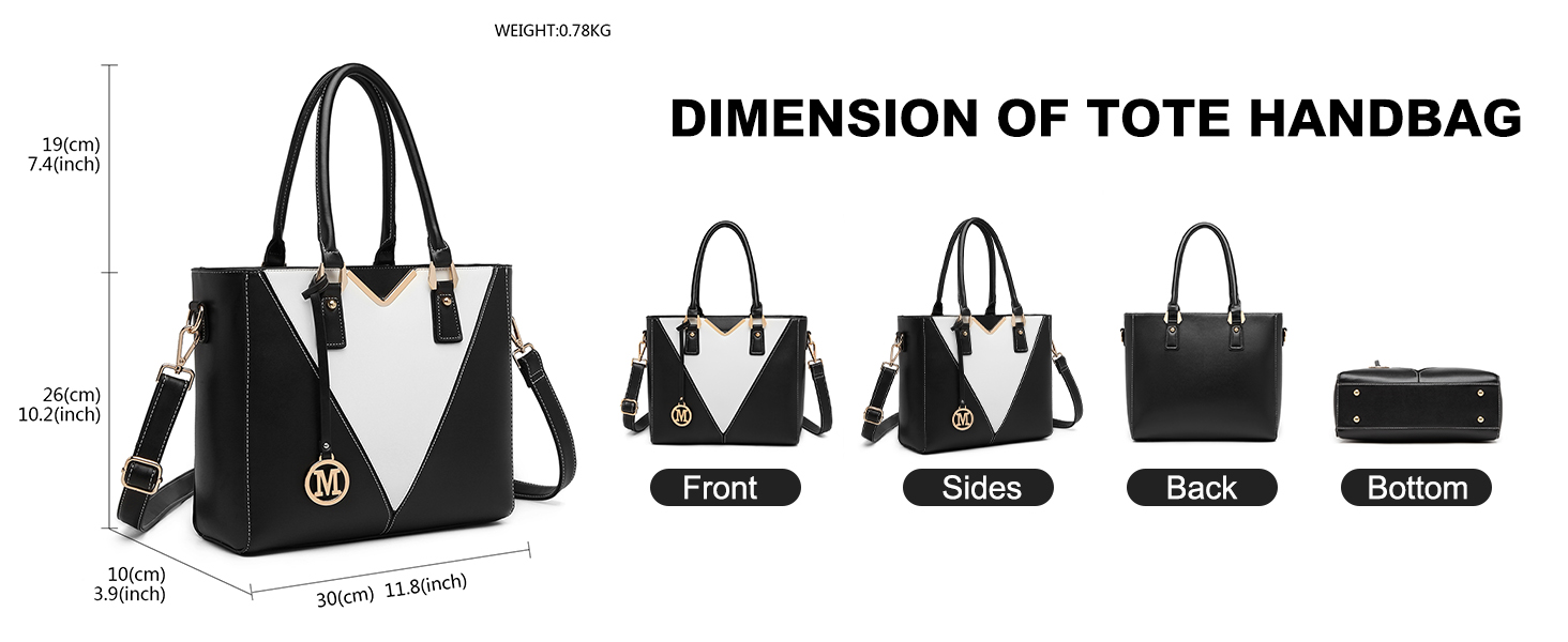 Сумка жіноча Lulu Daen середнього розміру з PU шкіри: сумка-шопер, сумка на плече для роботи, подорожей, бізнесу (Сіра)