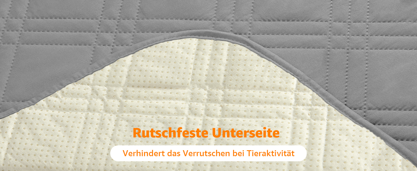 Водонепроникний килимок для собак Pick for Life 208x208 см - захист дивану та ліжка. Миючий килимок для великих та маленьких собак, сірий