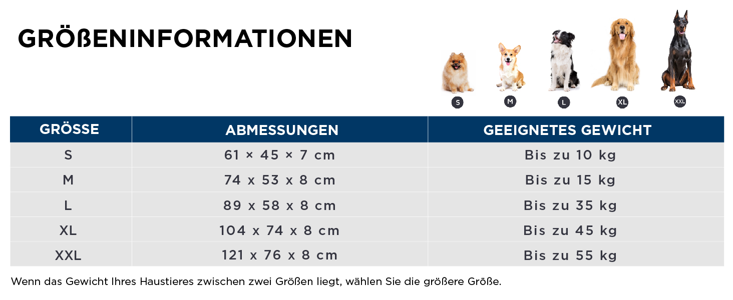 М'яке ліжко для собак BEDSURE великих порід - 119x74x8 см, миється, з антиковзною основою, темно-сірий