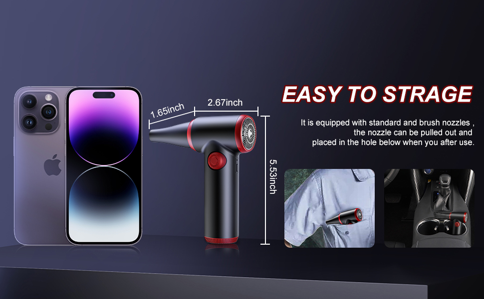 Електричний пилосос для видалення пилу ATENGEUS з регулюванням швидкості, 100500 об/хв, з LED-підсвічуванням, для ноутбуків, ПК, офісних пристроїв, диванів