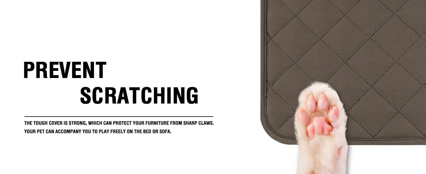 Водонепроникний килимок для собак середніх порід - килимок для собак, що можна прати, захист дивану від собак, котячий килимок, пухнастий та м'який, захисний килимок для дивану, колір: тауп, розмір 77 x 178 см