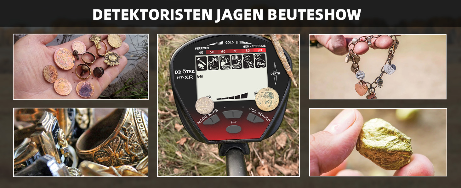 Металодетекторний набір для дорослих: професійний детектор з LCD дисплеєм