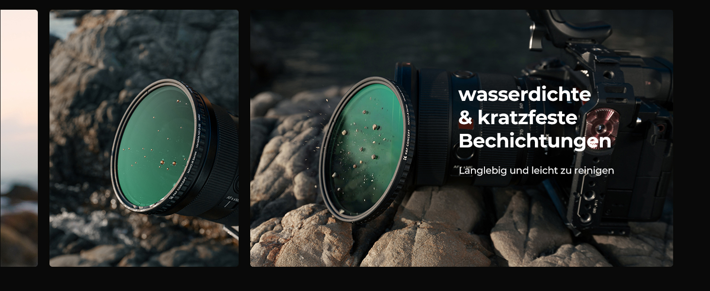 Фільтр ND K&F Concept Variabler 52mm (ND2-32) для фото та відео (Nano-Xcel Series)