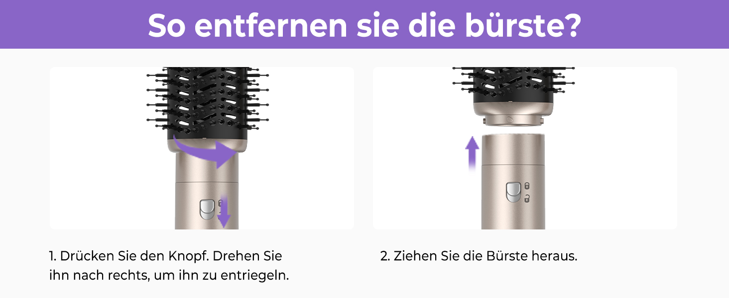 Фен-щітка 5 в 1 Airstyler Pro 1000W: стайлер для волосся, локони, об'єм, догляд, іонізація (золотий)