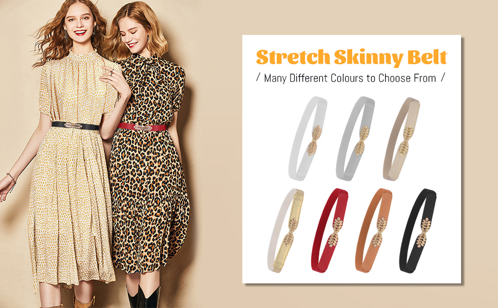 Еластичний пояс для жінок WERFORU: широкий, вінтажний, для суконь, чорний, білий, коричневий, бежевий, обхват талії 82-99 см