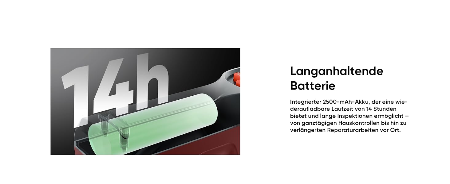 Термометр Eco Lite: діапазон -20°C до 550°C, візуальний дисплей, інфрачервоний датчик, HVAC-інструмент, подвійний режим, 14 годин роботи