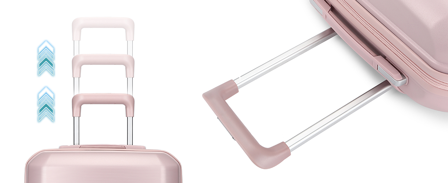 Чохол-валіза Sea Choice з поліпропілену, розширюваний, ручна поклажа, 4-х частинний набір, з TSA замком (Оранжевий)