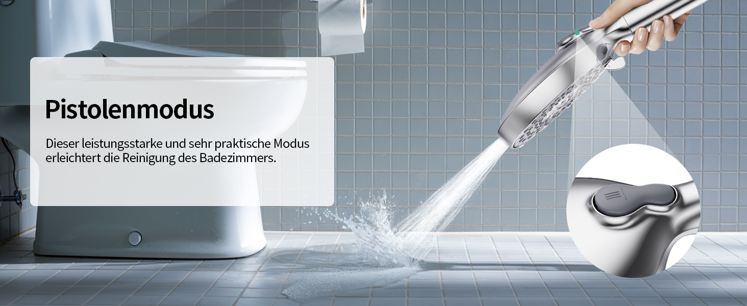 Душова лійка SR SUN RISE з фільтром, набір для душу з шлангом та фільтрами, ручна душова лійка з 9 функціями, 4 фільтри, високий тиск для жорсткої води, видаляє залишковий хлор, важкі метали, бактерії, 4-картриджний комбінований фільтр Gold