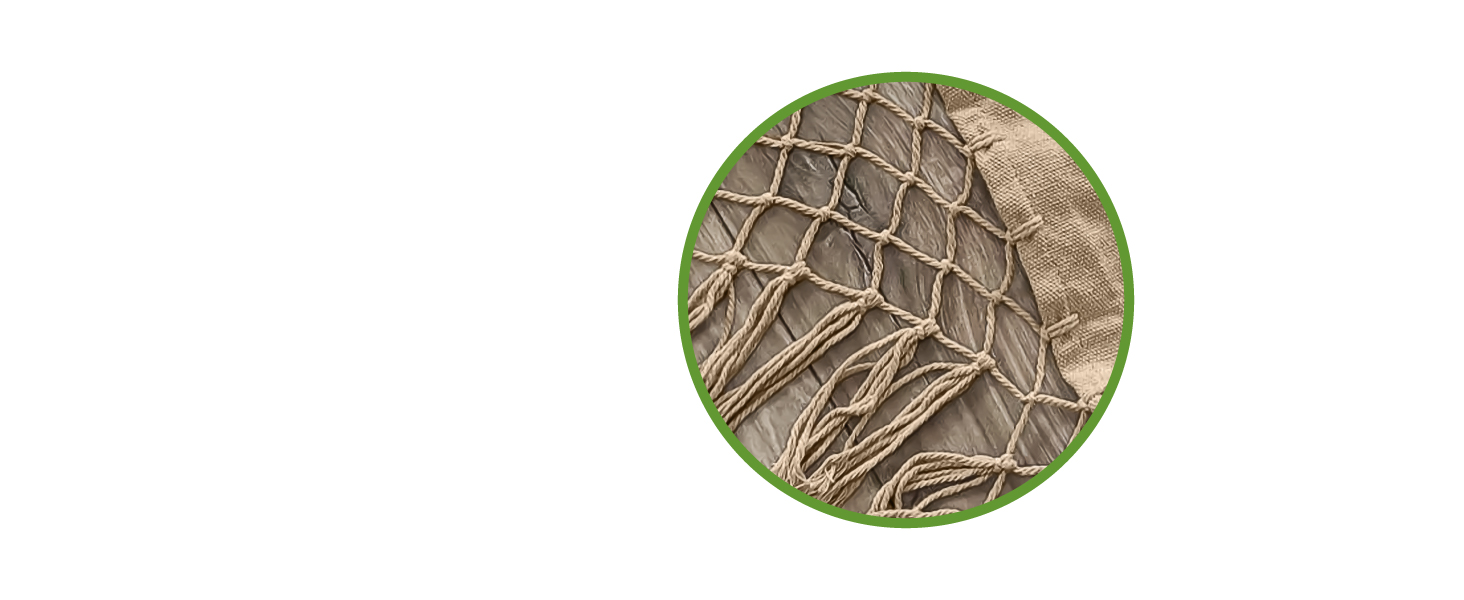 Гамак KRUMAD 260 см, до 250 кг, вологостійкий, бавовна-поліестер, для саду, балкону, кемпінгу, з дерев'яними розпірками та сумкою (Бежевий, 150x200 см)