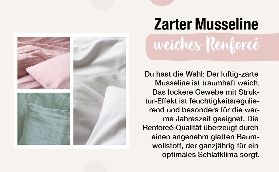 Набір постільної білизни Ehrenkind® з мусліну | 100% органічна бавовна | Standard 100 by Oeko-TEX | 100x135cm + 40x60cm, джинсовий колір