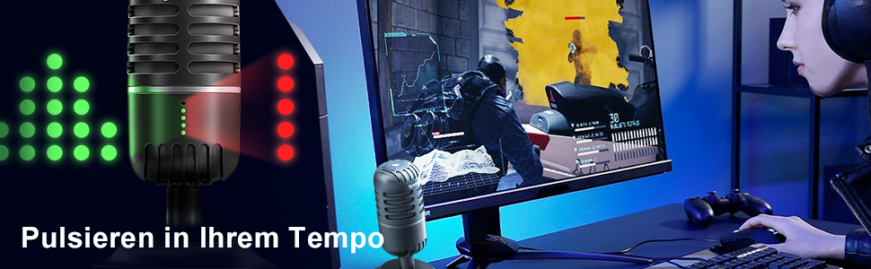 Мікрофон USB для ПК, PS4, PS5: ігровий, для стрімінгу, подкастів та запису звуку. Підходить для Mac та Windows