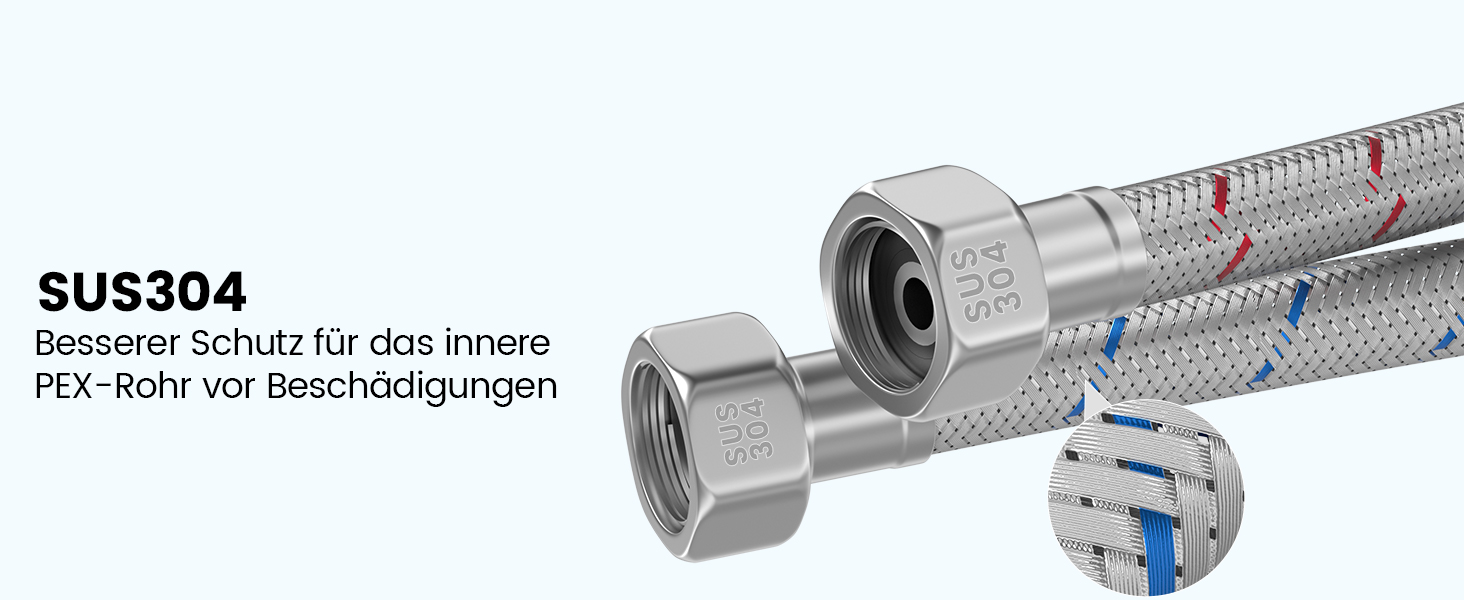 Кухонний змішувач Dayone з висувним виливом, нержавіюча сталь SUS304, високий тиск, для кухні, мікшер, 2 функції, поворотний на 360°, кухонний змішувач (з підключенням до шлангу)