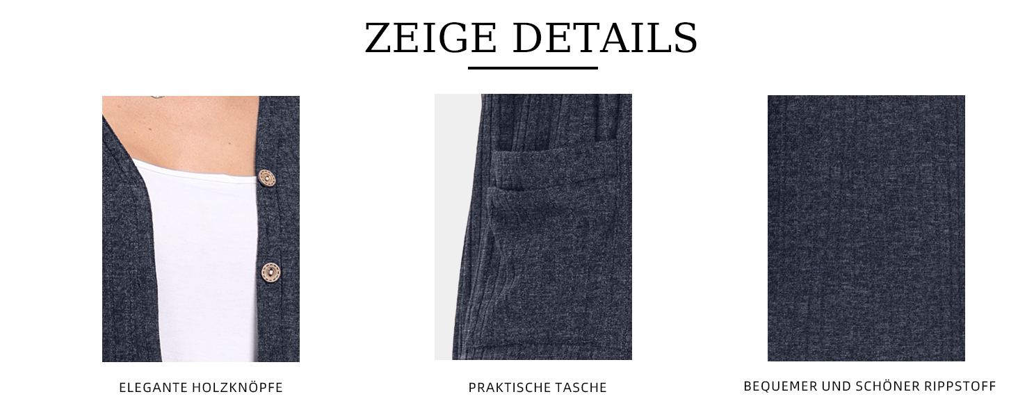 Кардиган жіночий Grecerelle, довгий, легкий, чорний, з ґудзиками та V-подібним вирізом