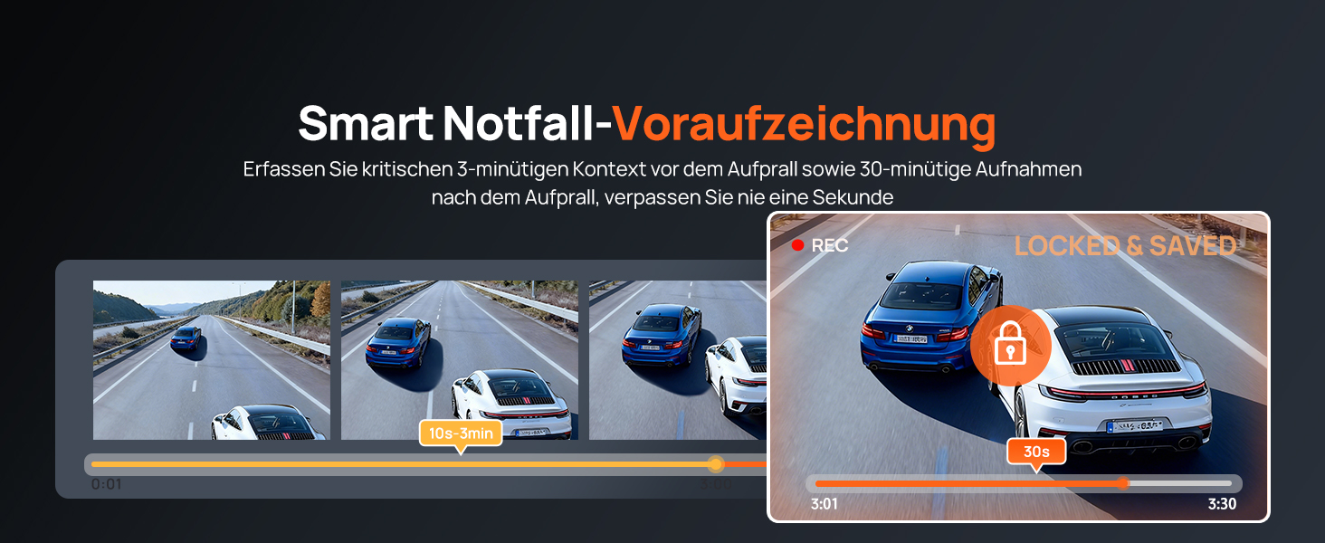 Автомобільний відеореєстратор 70mai A810S 4K з HDR, нічним баченням STARVIS 2, ADAS та карткою пам'яті 128ГБ, 24/7 моніторинг паркування