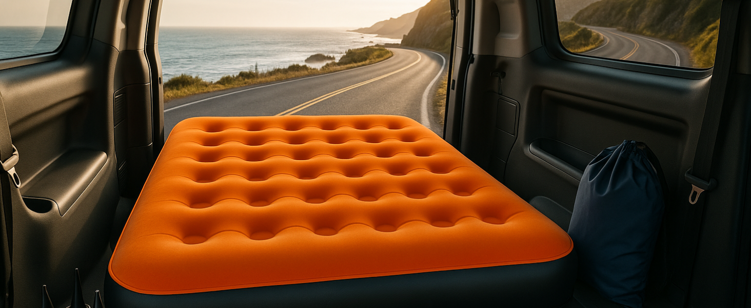 Надувний матрац самонадувний, 190x99x22 см, 150 кг, для кемпінгу, подорожей, гостей