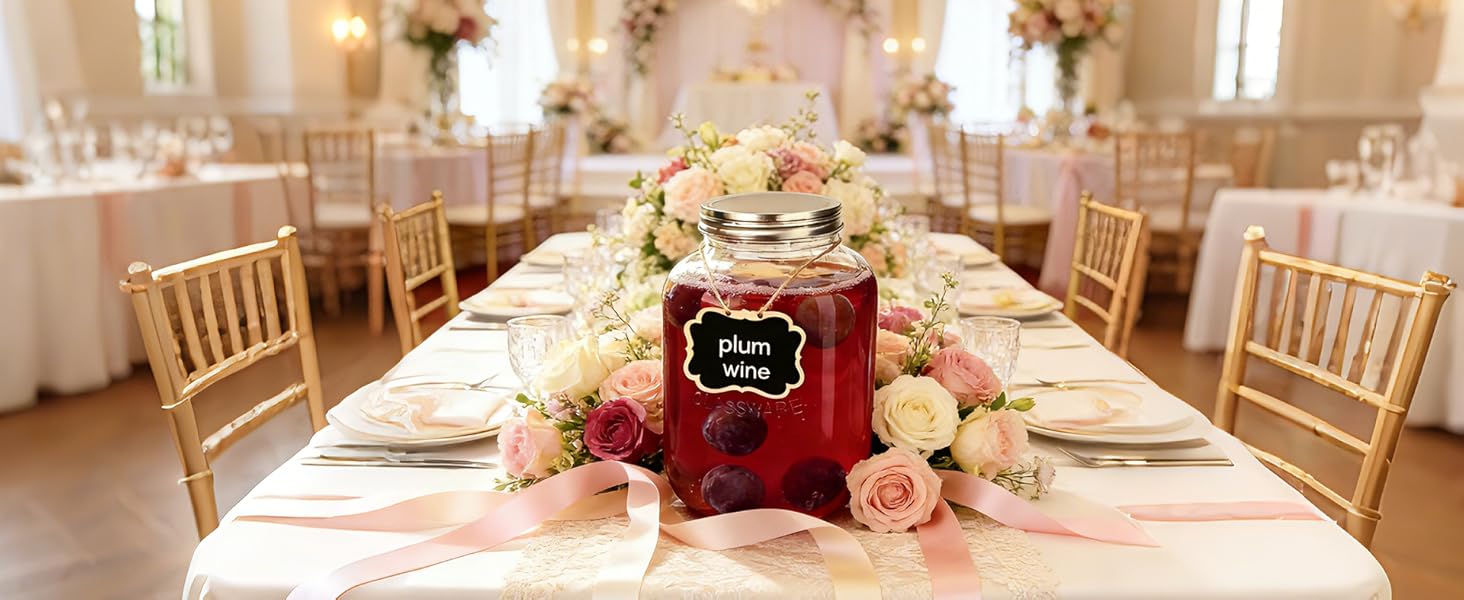 Скляний диспенсер для напоїв на 4.5л з краном (2 шт.) - для соку, води, коктейлів, вечірок