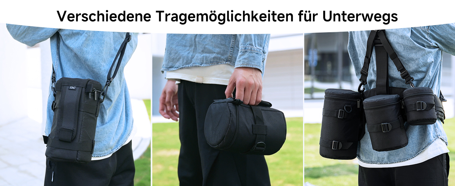 Захисний чохол для об'єктивів JJC для Canon, Nikon, Sony - сумісний з EF 16-35mm f4L, RF 85mm f2, AF-S 24-70mm f2.8, FE 90mm f2.8 Macro та ін.