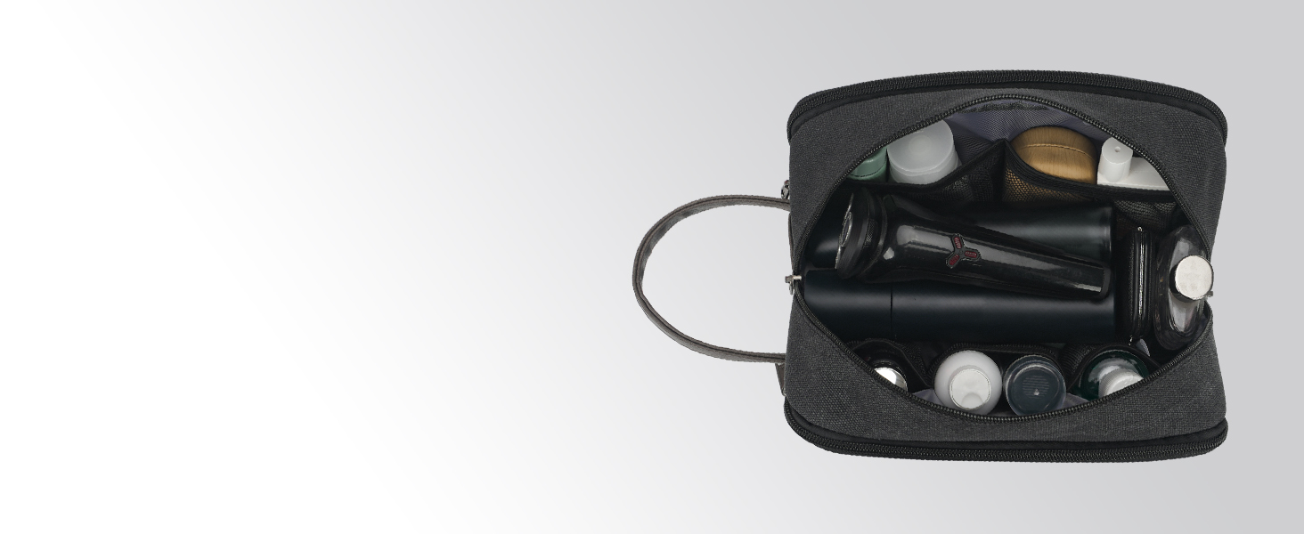 Чоловіча дорожня косметичка WANDF з канвасу, водонепроникна, зелена