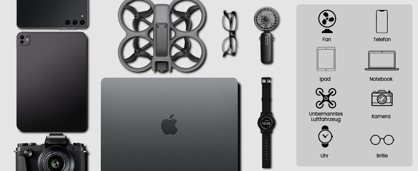 Набір мініатюрної електричної викрутки TANYO 51 в 1 з акумулятором 400mAh, LED-ліхтариком, для ремонту iPhone, ноутбуків, окулярів, годинників (чорний)