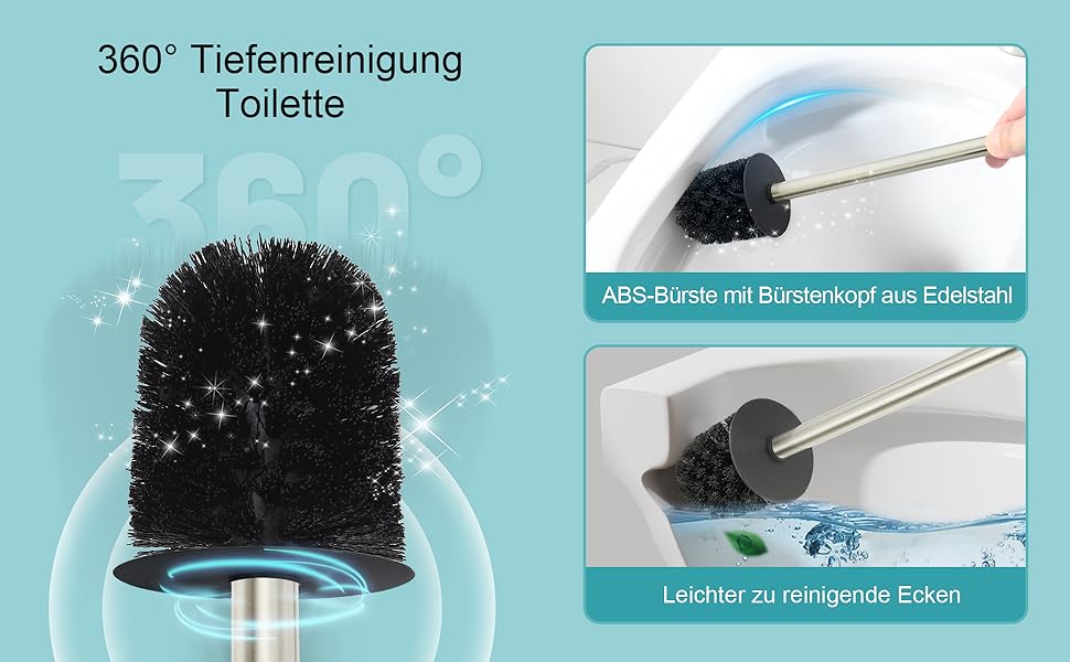 Тримач для унітазної щітки BGL, нержавіюча сталь, кольоровий, круглий, окремо розташований, для ванної кімнати (нікель)