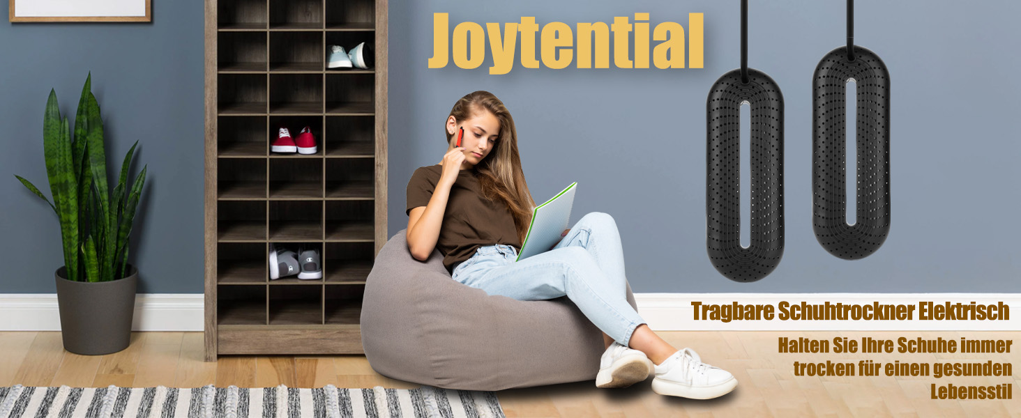Електричний сушильник для взуття та черевиків з таймером, тихий, видаляє запахи, чорний, з EU-штекером