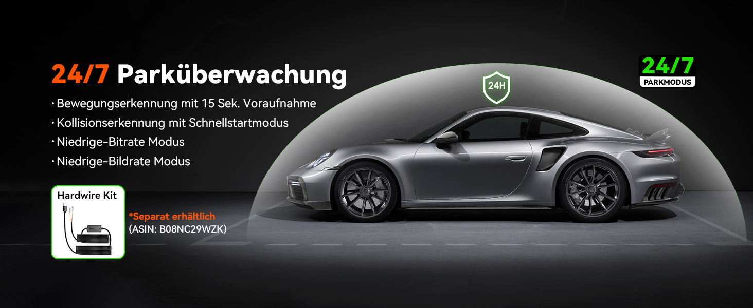Автомобільний відеореєстратор VANTRUE N2X 2.7K+1080P, подвійна камера, HDR нічне бачення, GPS, Wi-Fi 5ГГц, додаток, голосове керування, 2'' екран, 24/7 паркувальний режим, G-сенсор, до 1ТБ