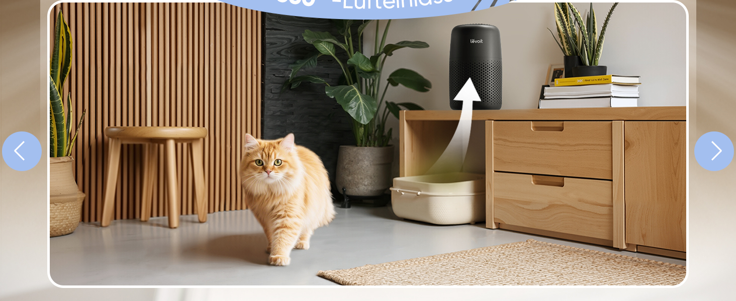 Повітряний фільтр Levoit для алергіків з ароматерапією, HEPA фільтр проти цвілі, пилу та шерсті тварин, білий (чорний), 1 шт.