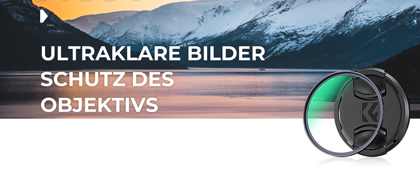 Фільтр UV K&F Concept Nano X-Serie 67mm з кришкою об'єктива, серветкою для чищення, HD, захисний фільтр з 28-шаровим нанопокриттям