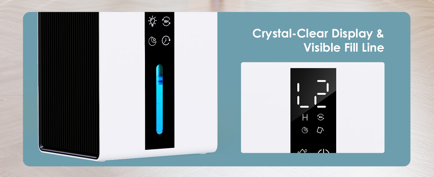 Електричний осушувач повітря 1,8L, 2 режими, таймер, LED, для ванної, спальні, гуртожитку 1800 мл