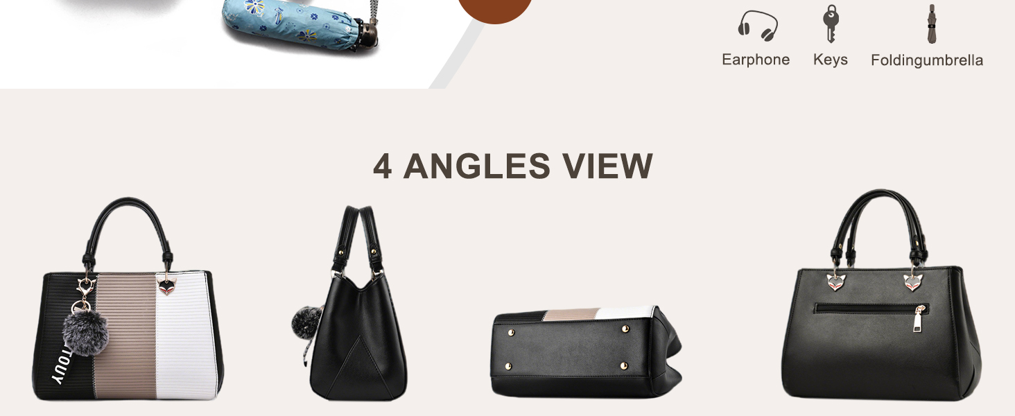 Сумка жіноча NICOLE & DORIS 2025 шкіряна чорна з пухнастим помпоном та знімним ремінцем через плече