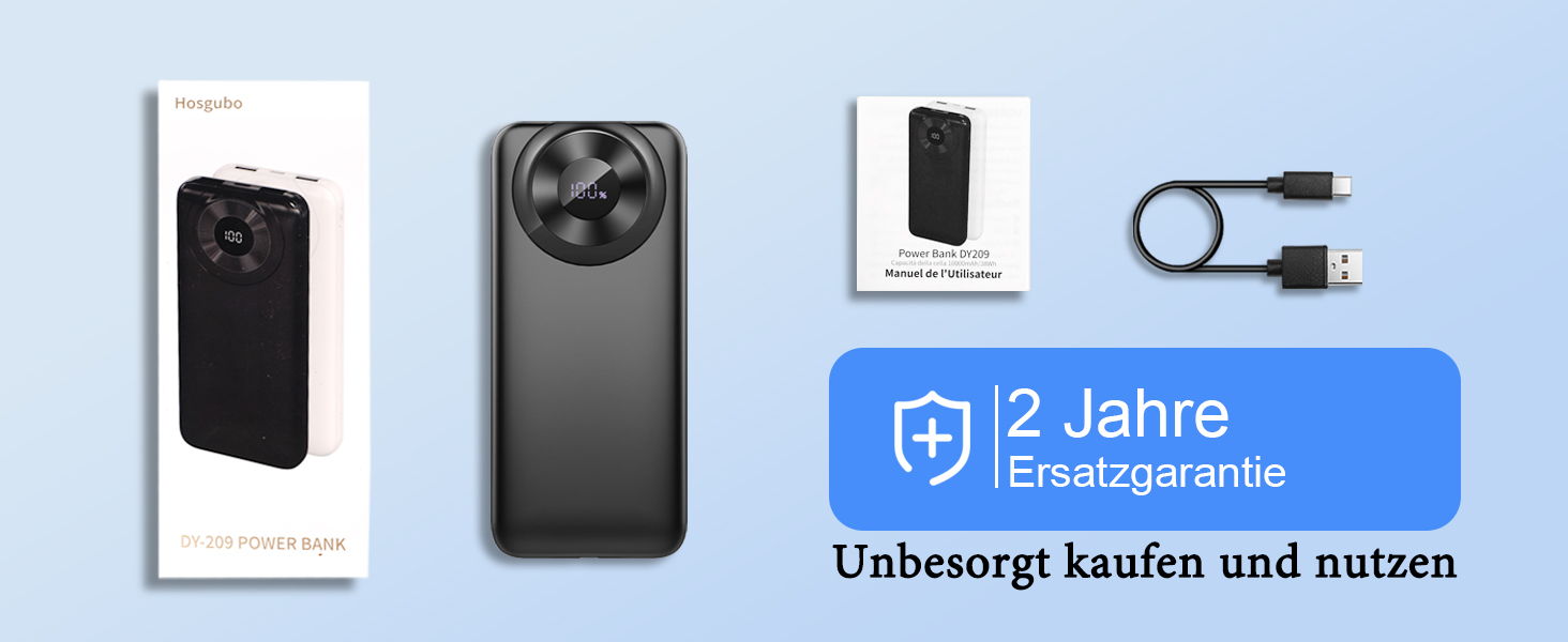 Портативний зарядний пристрій з вбудованими кабелями та роз'ємами, акумуляторний пак, сумісний з Android та іншими пристроями, чорно-жовтий