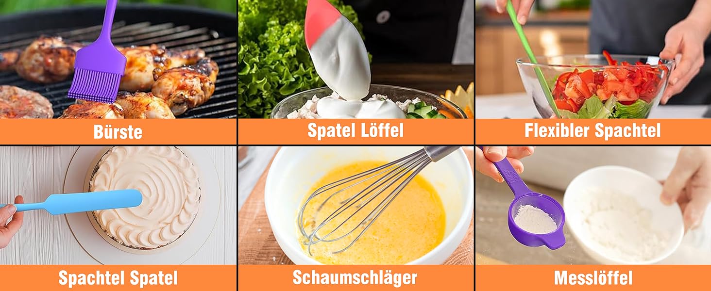 Набір місок для перемішування BEWOS 7 шт. з кришкою, нержавіюча сталь, набір місок з терткою, вкладна конструкція, кольорові нековзні дна, об'єм 4.3, 3.8, 3.3, 2, 1.4, 1, 0.7 л для змішування та подачі